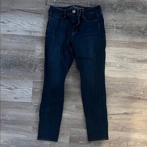 American Eagle Outfitters Women's High Rise Dark Indigo Jegging